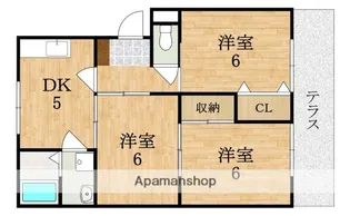 光ハイツ【1階】の間取り