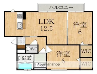 シャロー パディ【2階】の間取り