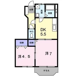 サニーヒル【1階】の間取り