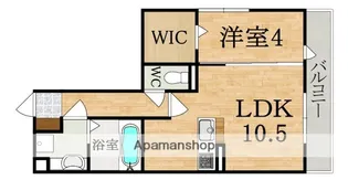アンジュール佐保【2階】の間取り