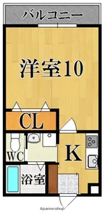 シャルマン尼ヶ辻【2階】の間取り