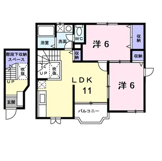 ファインヴィラA【2階】の間取り