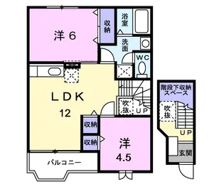 シティーパル Ⅱ【2階】の間取り