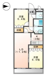 パイン ヒルズⅠ【102号室】の間取り