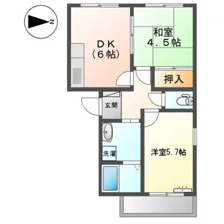 フォレストリバー【107号室】の間取り