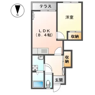 ヴォーヌ・ノイ【101号室】の間取り