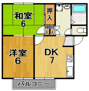 レジデンスボナール Ⅰ【2階】の間取り