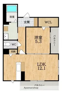 SHAMAISON LAPUTA (シャーメゾン ラピュタ)【2階】の間取り