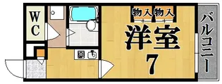 レオパレス幸甚【2階】の間取り