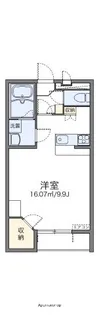 レオパレス南生駒【1階】の間取り