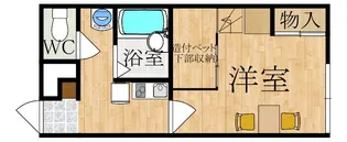 レオパレスニューエイジ【202号室】の間取り