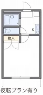 レオパレスドリーム浪漫【105号室】の間取り