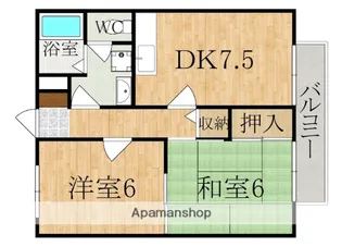ビクトワールA棟【2階】の間取り
