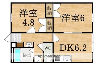 レオパレス浪漫【1階】の間取り