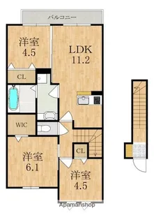セレッソ パティオIII【2階】の間取り