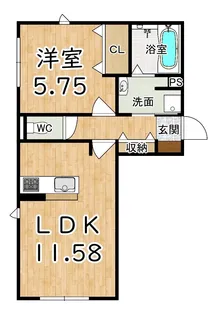 グラン レヴェリー【1階】の間取り