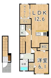 アメニティ3号館【2階】の間取り