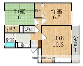 セジュールN I棟【3階】の間取り