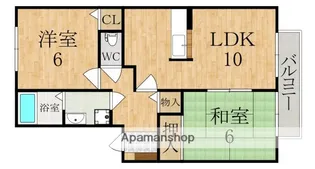 フォレストハイツ富堂町B【2階】の間取り