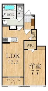 アストラル ファインII【1階】の間取り