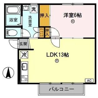 レジデンスボナール Ⅰ【1階】の間取り