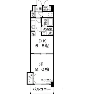 リバーポイント【306号室】の間取り