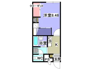 レオパレスSTELLA【210号室】の間取り