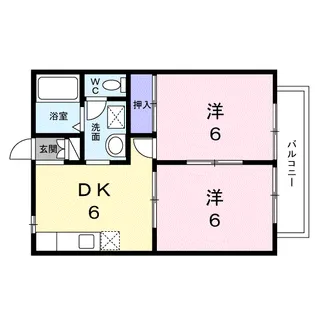 サンガーデン桐木B【2階】の間取り