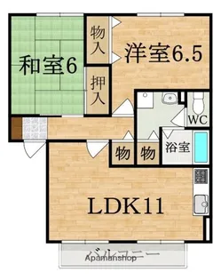 ジュネスコート B棟【1階】の間取り