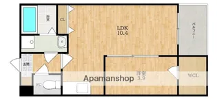 ジーメゾン郡山リアン【1階】の間取り