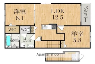 クラッシー ハウス【2階】の間取り