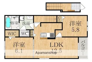 クラッシー ハウス【2階】の間取り