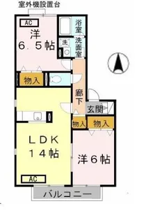 ラフィーネ B棟【2階】の間取り