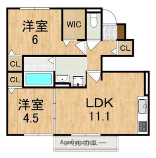 エトワール【1階】の間取り