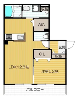 グランディール学園前【101号室号室】の間取り