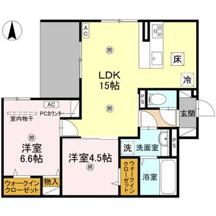 吉勇【1階】の間取り