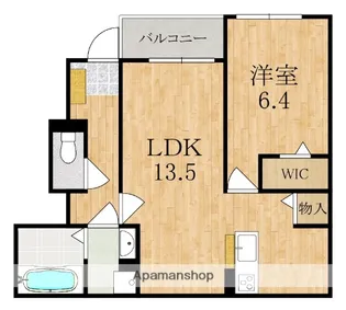 ヴェルデ ルーチェ【1階】の間取り