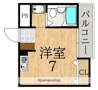 シティロイヤル富雄南【1階】の間取り