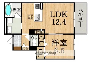 シャトードール リュミエール【1階】の間取り