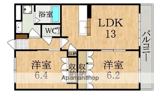 グランディールⅡ【2階】の間取り
