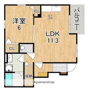 ワイズ【1階】の間取り