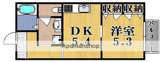 ジュネス平城山【2階】の間取り
