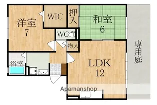 グランドールサンエイ【1階】の間取り