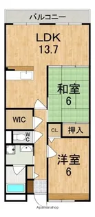 ラフォーレ三郷弐番館【1階】の間取り