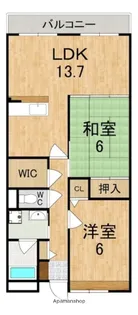 ラフォーレ三郷弐番館【2階】の間取り