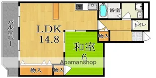 奈良県奈良市西大寺北町1丁目【マンション】の間取り