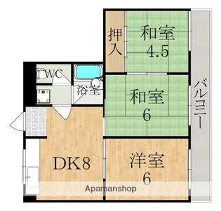 PADDYFIELD21【3階】の間取り
