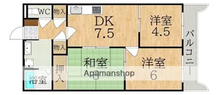 ラ・サンフォニー【4階】の間取り