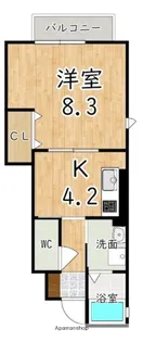 アトリオ・フランC【1階】の間取り