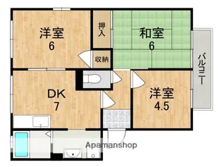 エスパシオ高の原【1階】の間取り